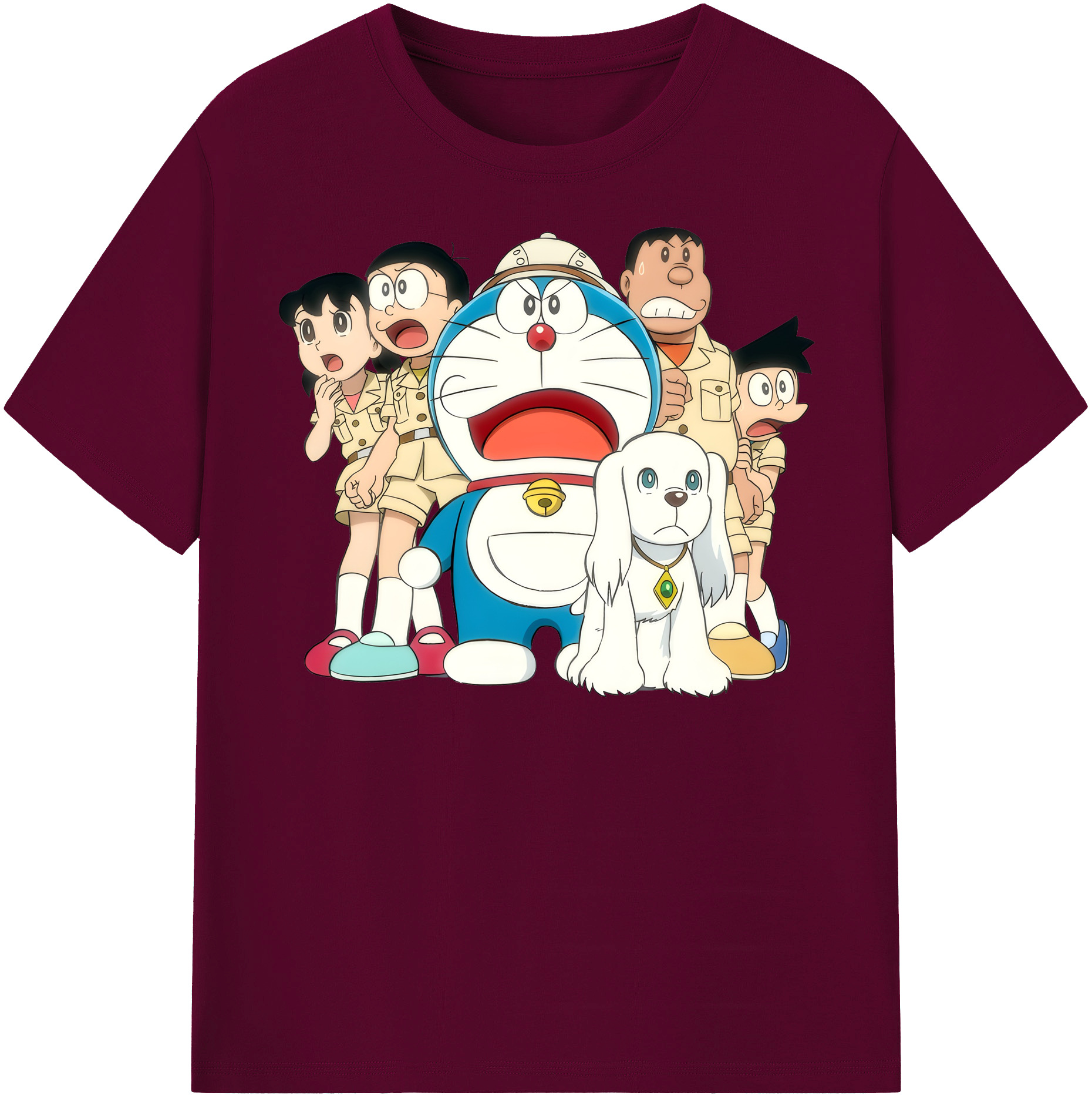 （画像用） ドラえもん Doraemon レディースカジュアルプリントTシャツ（綿100％）